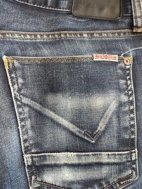 Hudson Men's Navy and Blue Jeans